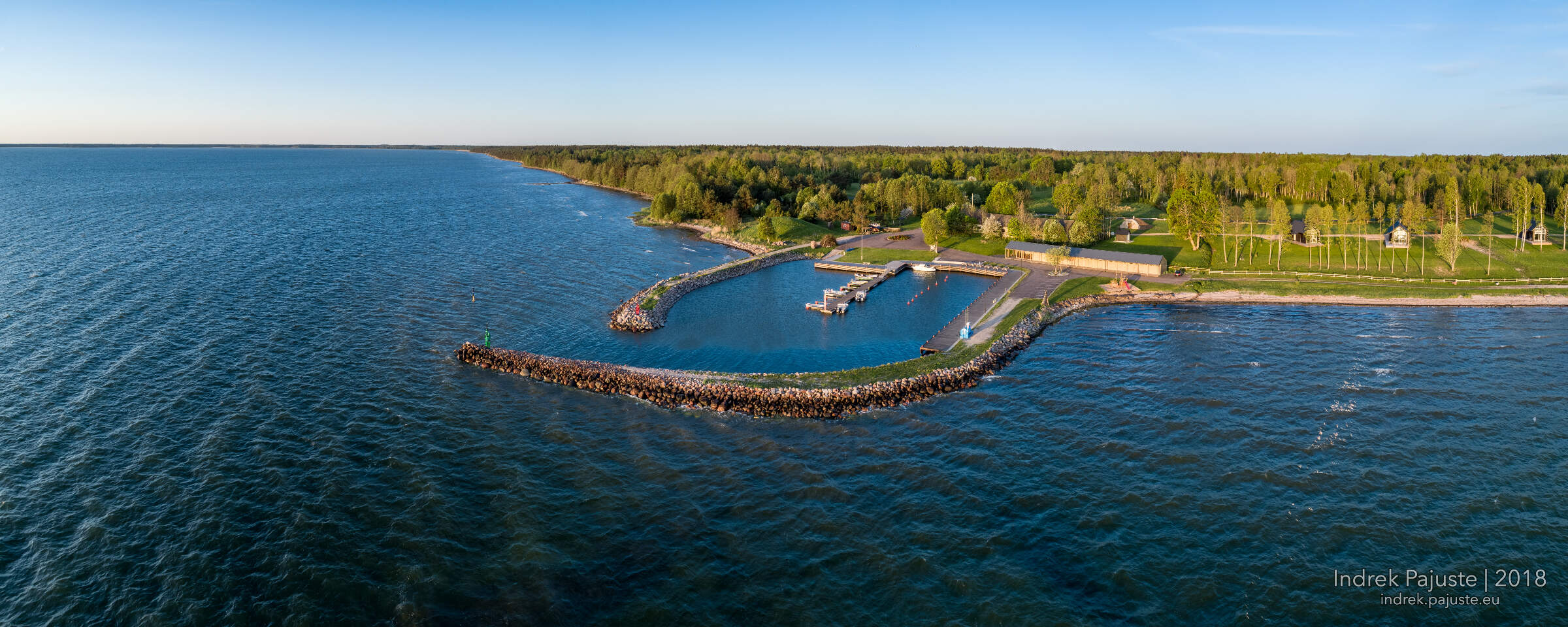 Panoraam Soela sadamast Saaremaal