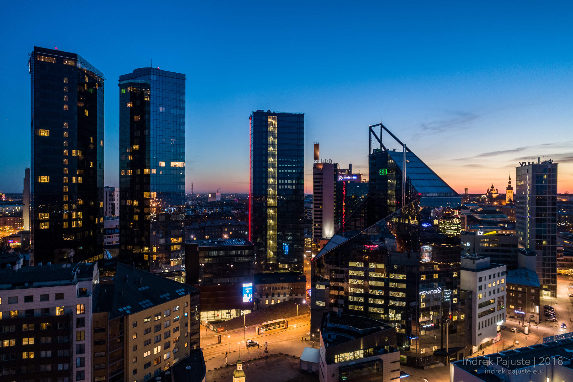 Tallinna pilvelõhkujad õhust