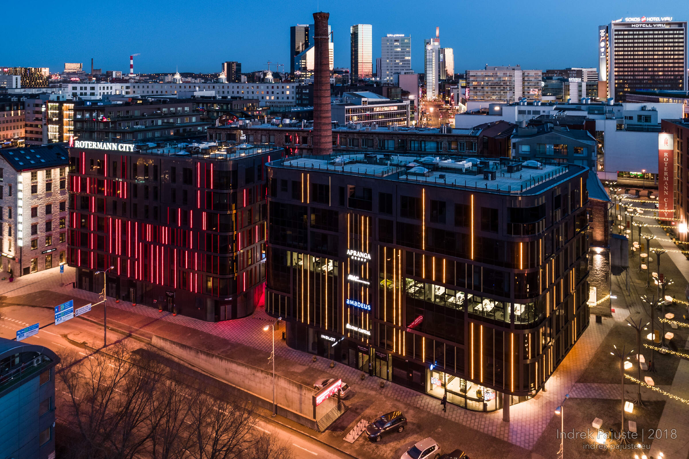 Rotermanni kvartal öösel