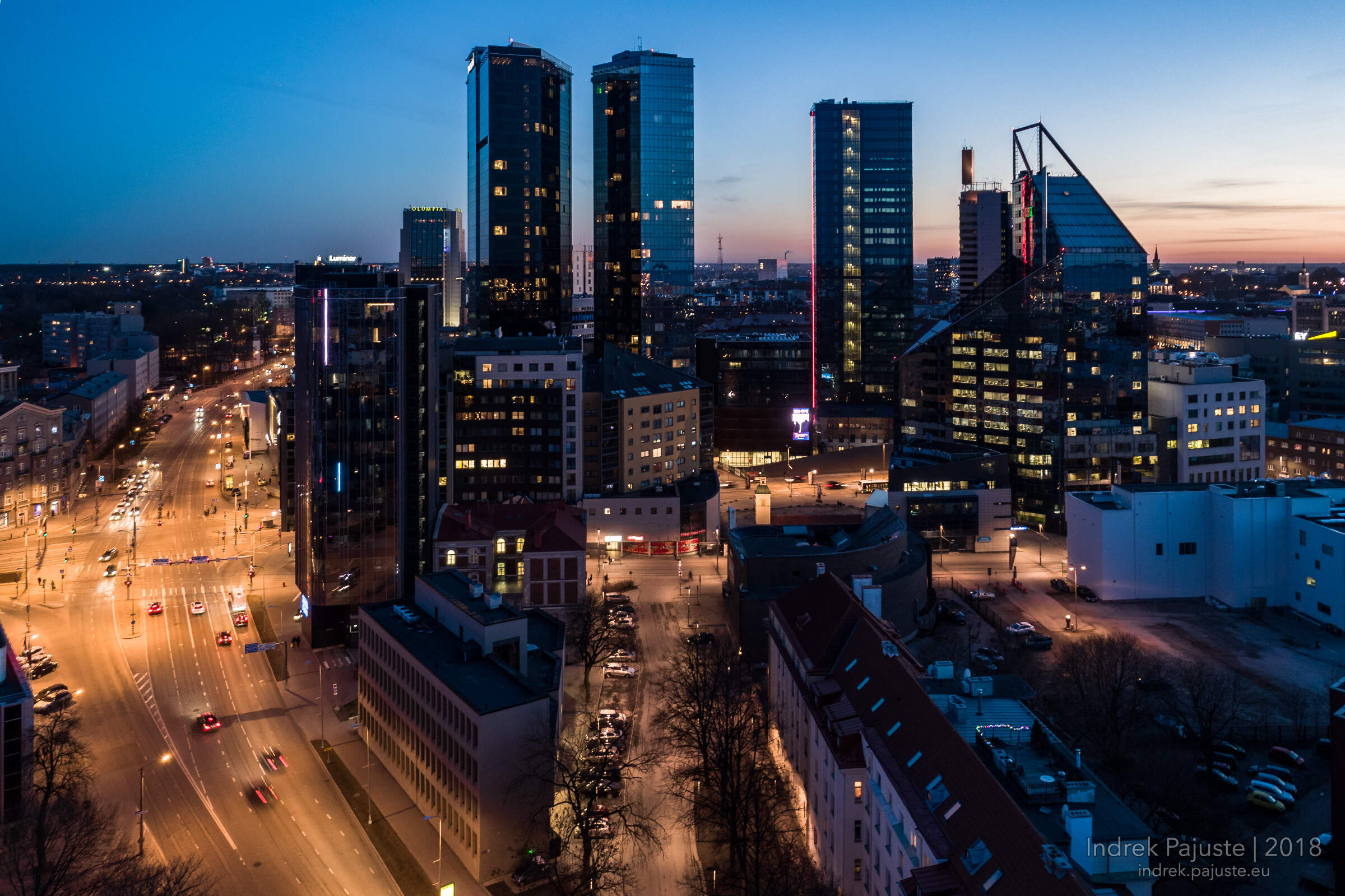 Tallinna pilvelõhkujad õhust