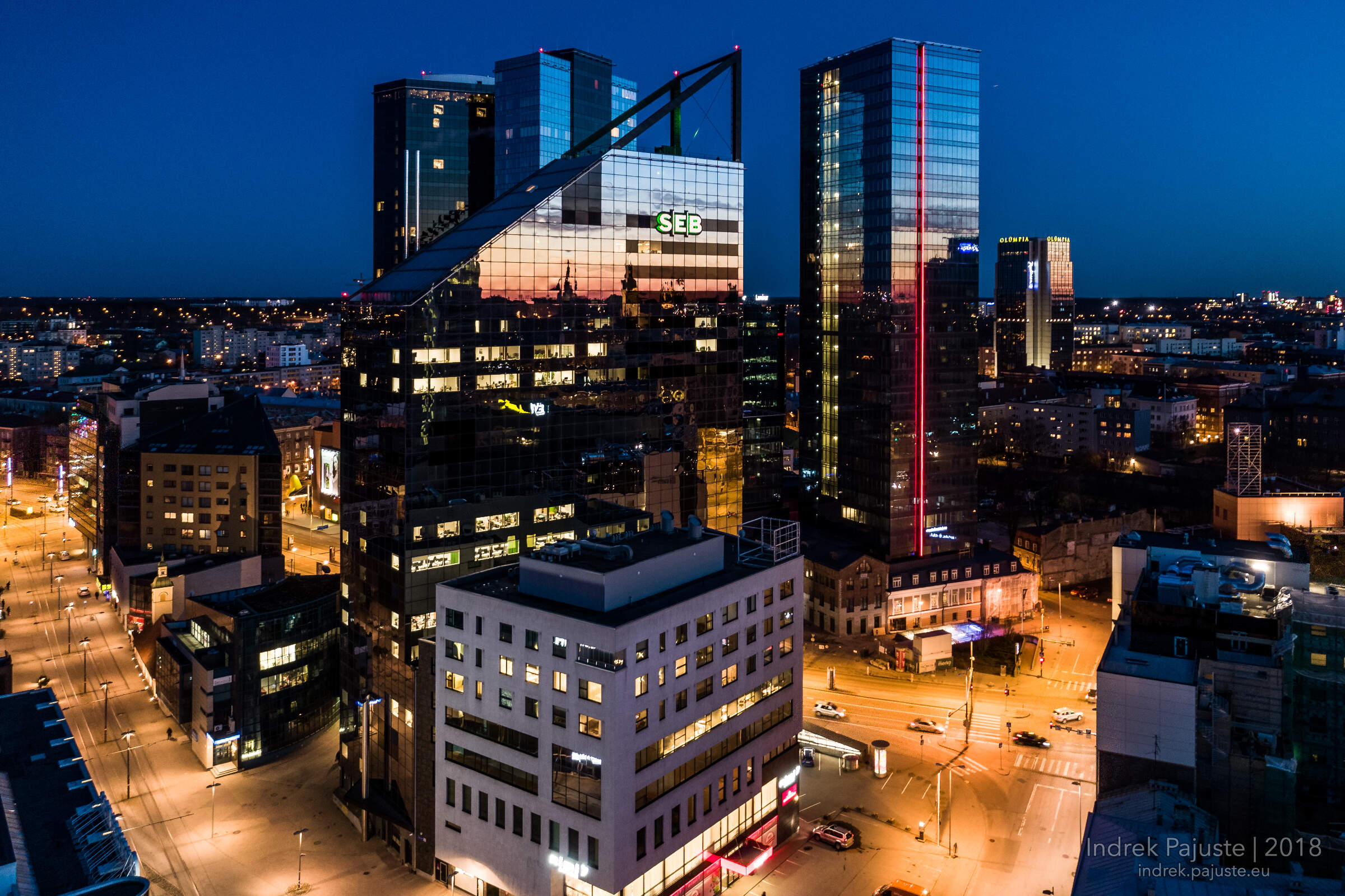 Tallinna pilvelõhkujad õhust