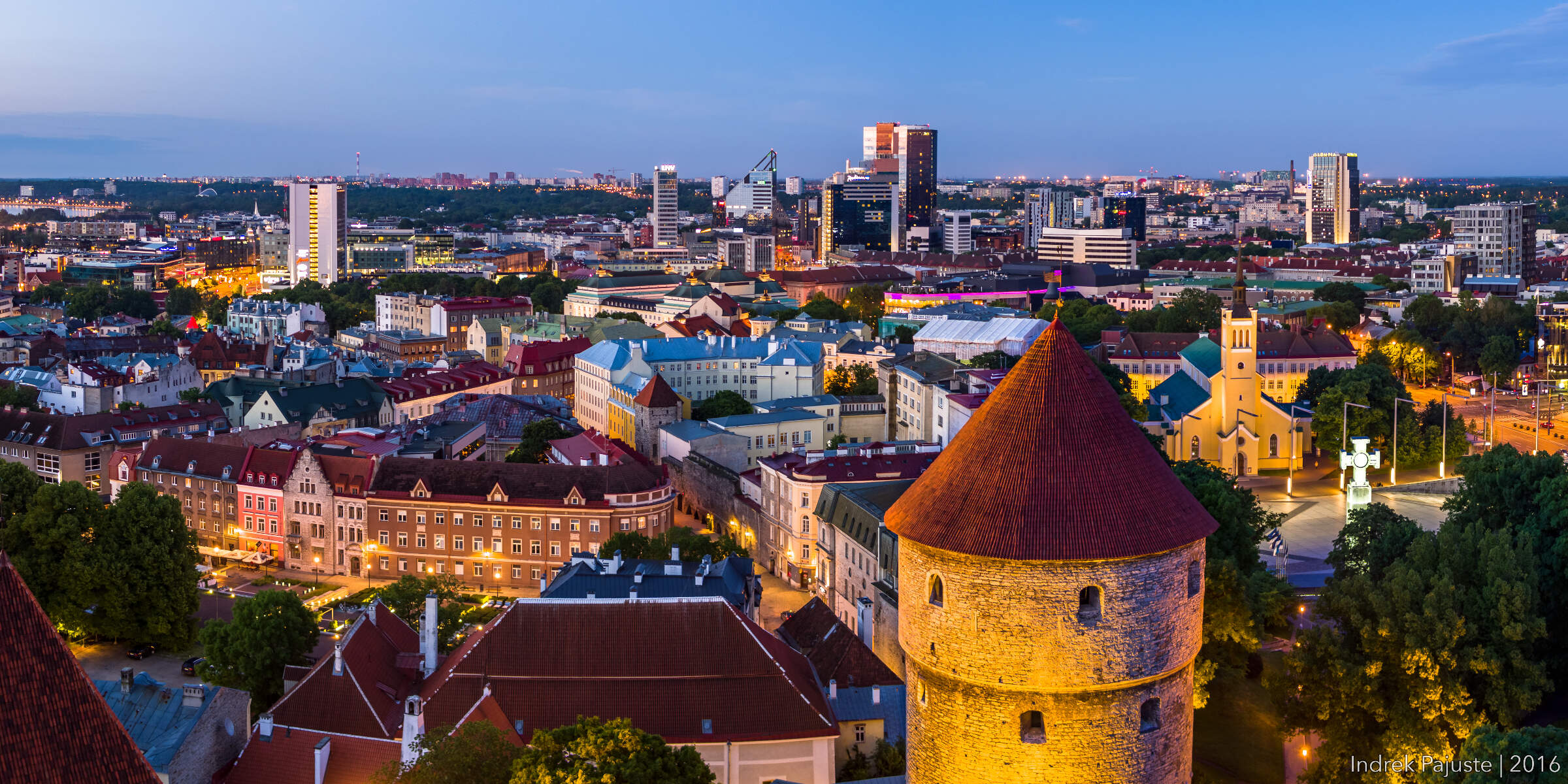 Panoraam vaatega vanalinnale